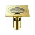 thumbnail image 2 of Drain de Douche, Drain de Plancher en Laiton Passoire Filtre Cheveux pour Salle de Bain, Carré 100 mm, Couleur Or Kuyhfg Bienvenido a Kuyhfg, 2 of 5