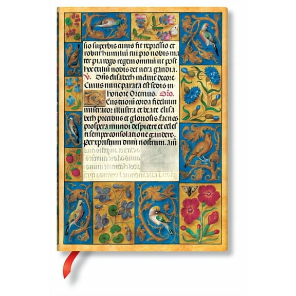 Paperblanks | Spinola Hours | Ancient Illumination | Softcover Flexi | Midi | Unlined | Elastic Band Closure | 176 Pg | 100 GSM (Diary)