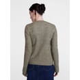 thumbnail image 4 of Scenario Women's Open Knit Cardigan Sweater with Long Sleeves, Lightweight, Sizes XS-XXXL, 4 of 6