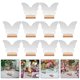 thumbnail image 3 of 10 Sets Clear Blank Acrylic Sign Diy Blank Butterfly Table Sign Clear Acrylic Sign with Wood Base, 3 of 4