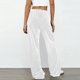 thumbnail image 4 of Pincandy Women's Solid Color Velour Pants - Elastic Waist, Loose Wide Leg Fit with Pockets, Luxurious & Comfortable for Loungewear & Daily Outings, 4 of 6