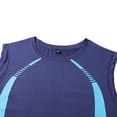 thumbnail image 4 of Athletic Tank Tops for Men Color Block Wicking Workout Basketball Jersey Stretch Gym Workout Shirts, 4 of 6