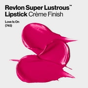 Revlon Super Lustrous Creme Lipstick, Creamy Formula, 745 Love Is On