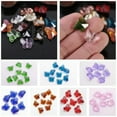 thumbnail image 2 of U8MO 20pcs 10mm Butterfly Faceted Crystal Glass DIY Craft Loose Jewelry Spacer Beads-Wine Orange, 2 of 4