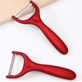 thumbnail image 1 of Éplucheurs Rouges pour Cuisine, Usage Large, Poignée Ergonomique Antidérapante, Lame Extra Tranchante, Facile à Nettoyer et à Ranger, 1 of 5