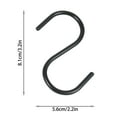thumbnail image 5 of (3 pack) Mainstays Hooks, Black, 12 Piece/Set, 100% Iron, 5 of 8