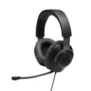 Restored JBL Quantum 100 - Wired over-ear gaming headset with flip-up mic - Black