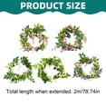 thumbnail image 3 of Artificial Wisteria Garland, 78 inch Fake Hanging Flower Vine, Silk Floral Rattan, Wall Hanging Greenery, Wedding Arch Flowers, Outdoor Garden Vines, Indoor Room Floral Decor for Home Decoration, 3 of 9