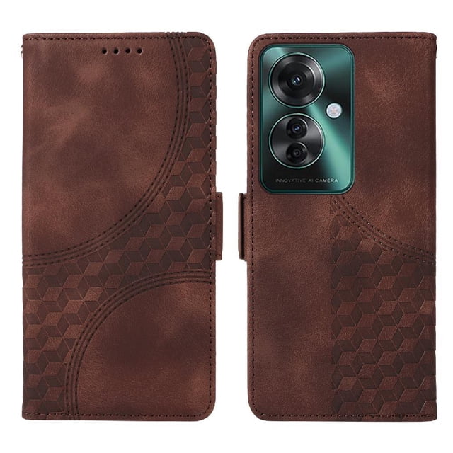 Funda GANGXUN para OPPO Reno 11F con diseño acolchado elegante, cuero PU, protección total y ajuste preciso