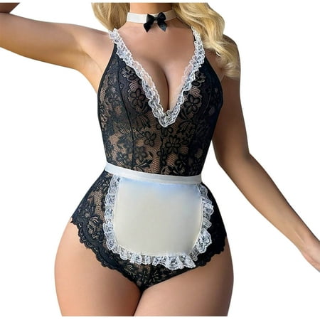 PuPy Christmas Deals Lingerie Gifts Red Crotchless Lingerie for Women Intimissimi Lingerie Fishnet Lingerie Bodysuit Plus Size Clearance Clearance Deals