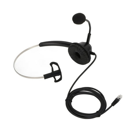 Phone Headset  Soft Ear Pads Telephone Headset With HD Microphone For Customer Service
