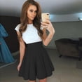 thumbnail image 2 of Viikei Short Sleeve Dress for Women Dress Tops Womens Tops Dressy Casual Womens Lace Party Cocktail Mini Dress Ladies Summer Short Sleeve Skater Dresses, 2 of 3