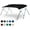 Black, variant on Leader Accessories Ultimate 3 Bow Bimini Top Boat Cover