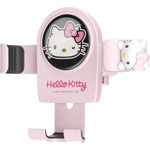 Liangnv Lindo Soporte para teléfono para automóvil, Clip de ventilación de Aire para Gato Rosa, Soporte para teléfono para automóvil, Apto para Todos los teléfonos celulares, B