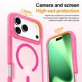 thumbnail image 5 of for iPhone 17 Pro Max Magnetic Case, [Military Grade Drop Protection] Fashionable Color Triple-Layers Shockproof Protective Rugged Phone Cover Support Wireless Charging for iPhone 17 Pro Max, Hotpink, 5 of 6