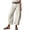 White, variant on Womens Stretchy Mid Rise Barrel Jeans Vintage Loose Wide Leg Cropped Denim Pants Jeans