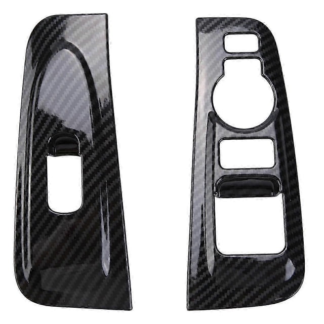 Exquisite 2Pcs ABS Carbon Fiber Window Armrest Trim Cover for Grand Starex H1 2019 2020 Car Interior Accessories