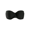 thumbnail image 1 of Sujetador con aros extensor convertible push up sin tirantes Demi Cup para mujer Negro 32B, 1 of 6