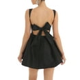thumbnail image 3 of Coduop Dresses for Women Sleeveless Backless Spaghetti Strap Mini Club Party Dress, 3 of 4