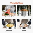 thumbnail image 6 of 36QT Stainless Steel Stockpot Cooking Kitchen Sauce Pot with Basket Lid Handle, 6 of 11