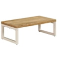 thumbnail image 1 of vidaXL Coffee Table 100x50x35 cm Solid Mango Wood and Steel, 1 of 5
