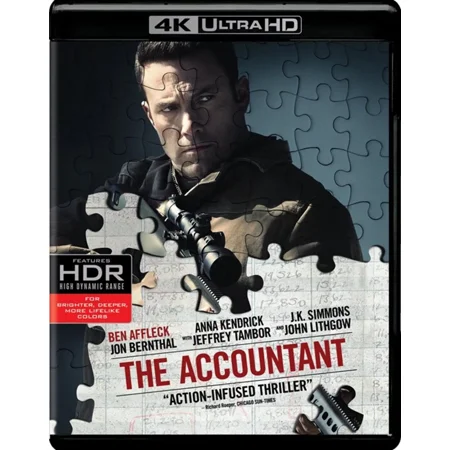The Accountant 4K UHD Ben Affleck NEW