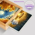 thumbnail image 4 of Hello Fall Exotic Shorthair Enjoys Warm Campfire Autumn Night Bright Moon Acrylic Plaque with Wood Photo Frame Box Cat Lover Kitten Owner Gifts Light Box - 01008, 4 of 5