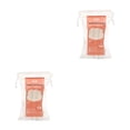 thumbnail image 2 of Transemion Pack of 50 Makeup Pads Cotton Double Sided Cosmetics Foundation Remover Mat Portable Travel Home Drawstring Holder 6 * 5cm 2Set, 2 of 5
