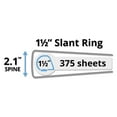 thumbnail image 4 of Avery Durable View Binder With Durahinge And Slant Rings, 3 Rings, 1.5" Capacity, 11 X 8.5, Black Ave17021, 4 of 9