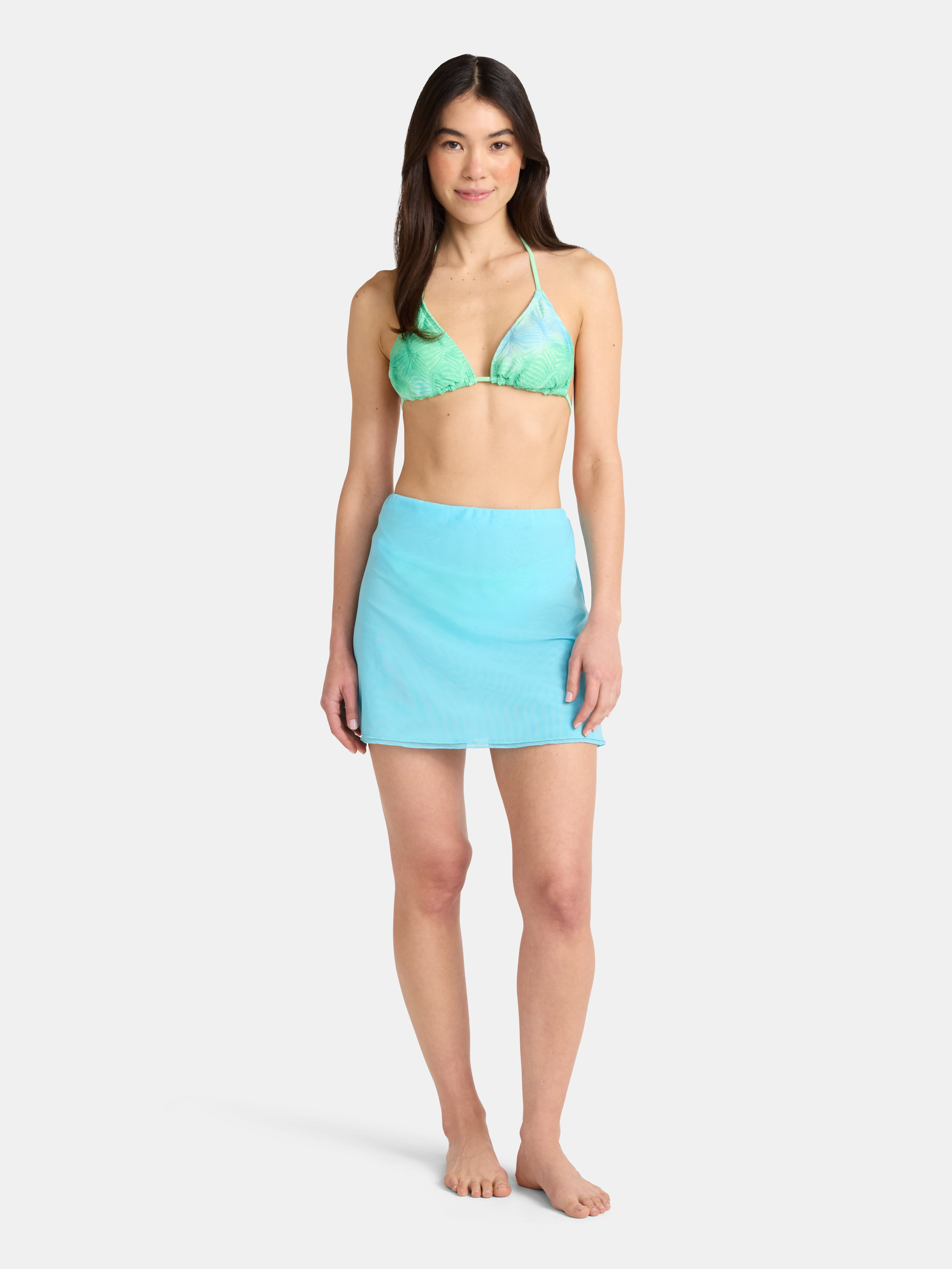 No Boundaries Mesh Coverup Skirt, Women’s