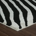thumbnail image 5 of Rug Branch Domus Modern Zebra Print Indoor Area Rug, Cream Black - 6'x9', 5 of 8