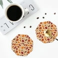 thumbnail image 5 of Disketp Autumn Leaves 2 Funny Coasters,6 Pcs Leather Coasters with Holder, Perfect Housewarming Hostess Gifts,Protect Furniture from Water Marks Scratch and Damage,Octagon, 5 of 7