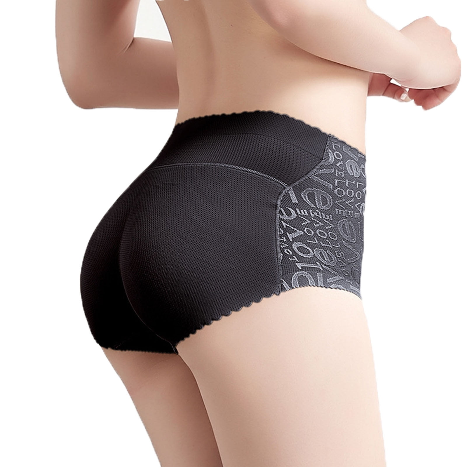 Women's Padded Seamless Shapewear Panties Hip Pads Enhancer Booty Lifting  Briefs Mid Waist Padded Butt Lifter Underwear 