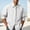 White, variant on Men’s Big & Tall Long Sleeve Button Down Dress Shirt with Tie, Lapel Collar Solid Casual Loose Fit Top for Wedding Party Prom Business Size M-5XL Khaki