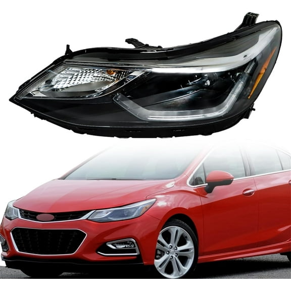 Waltyotur Headlight Headlamp Assembly Replacement for Cruze 2016 2017 2018 2019 Driver Side Left LH Replacement for GM2502429 84106694