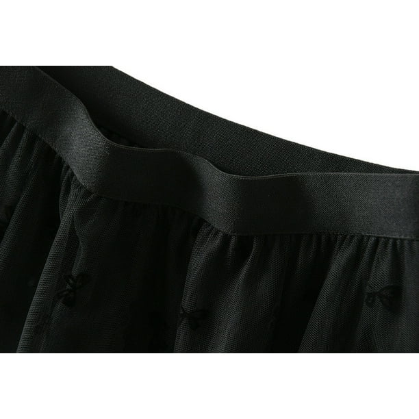 PLEATED SHEER THIN TULLE SKIRT (BLACK) – Dress Code Chic Official