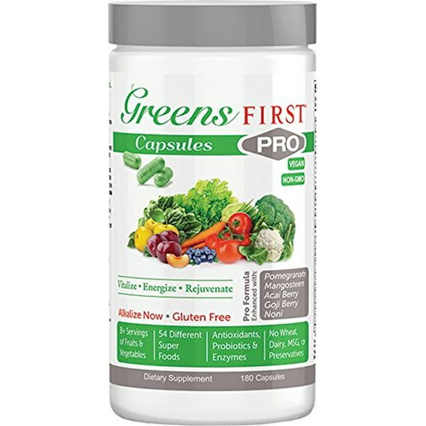 Greens First PROCAPSULES Nutrient Rich Superfood 180 Capsules 30