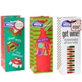 thumbnail image 5 of Set of 3 Heavyweight Bottle Gift Bags - Santa, 5 of 5