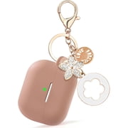 Apple Airpods 4 phone cases, new women's anti drop silicone iPod 4 earphones, wireless accessories, charging case, Airpods 4th generation girls' shiny keychain, earphone protective cover