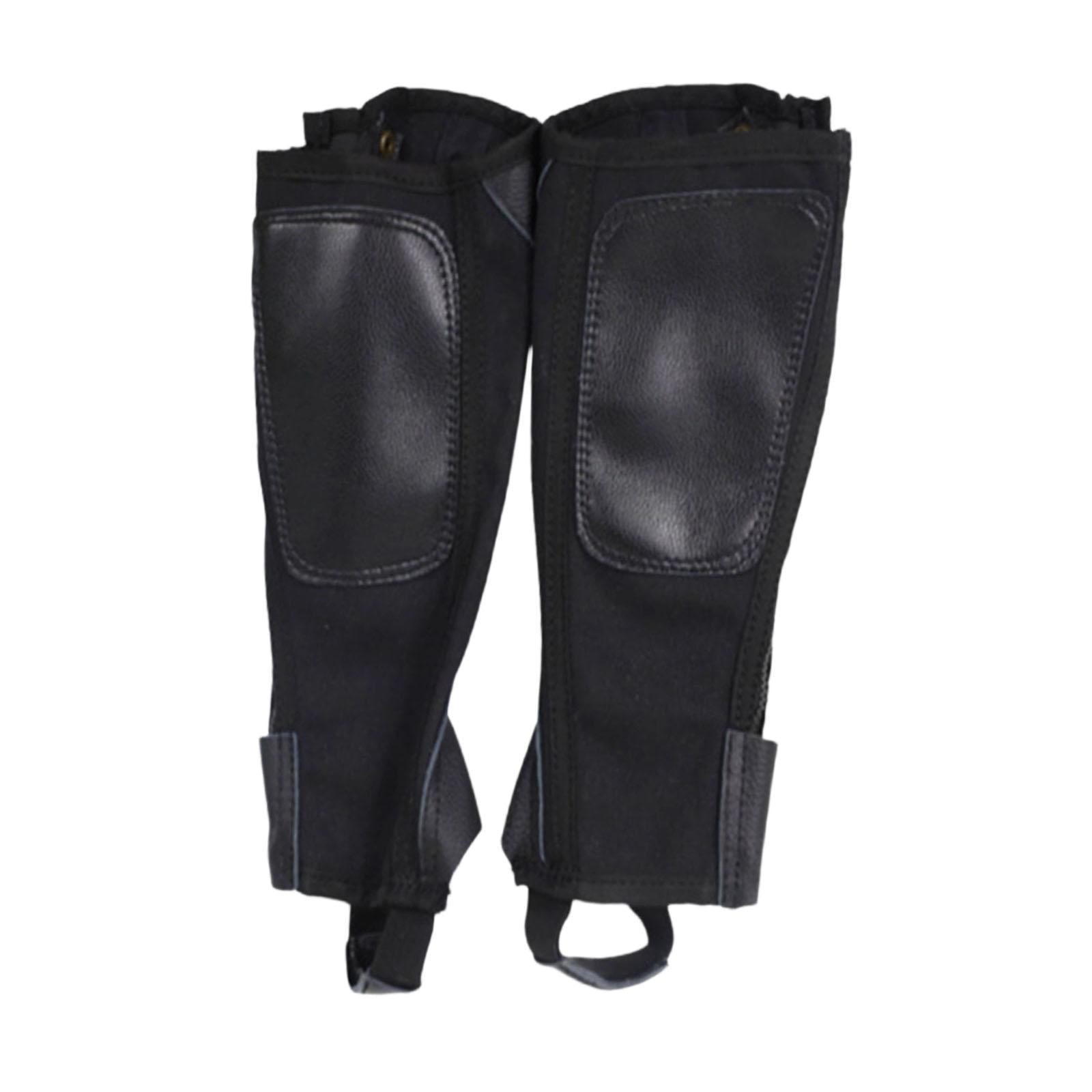 GARENDE 2x Horse Riding Half Chap Breathable Protection Sleeve Equestrian Boot Tops 2XL