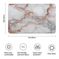 thumbnail image 3 of Gray Rose Gold Marble Pattern Bathroom Rugs Mat,Non Slip Microfiber Bathroom Rug,Rubber Backing,Soft Bathroom Mats for Bathroom Floor,Tub and Shower,20x32in(50x80cm), 3 of 5