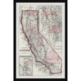 thumbnail image 2 of Marmont Hill Vintage Map of California Framed Wall Art, 2 of 5