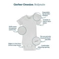 thumbnail image 6 of Gerber Baby Girl or Boy Gender Neutral Onesies Brand Cotton Rib Bodysuits, 5-Pack, 6 of 6