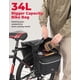 thumbnail image 2 of Alforjas para bicicleta KEMIMOTO 34L, impermeables y con funda para lluvia, color negro, 2 of 8