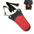 thumbnail image 3 of Funda Para Tijeras De Peluquería, Longitud Ajustable, Hebilla Firme, Almacenamiento Razonable, Funda Para Tijeras Para El Cabello, Bolsa De Cuero PU, Roja Para Barbería, 3 of 7