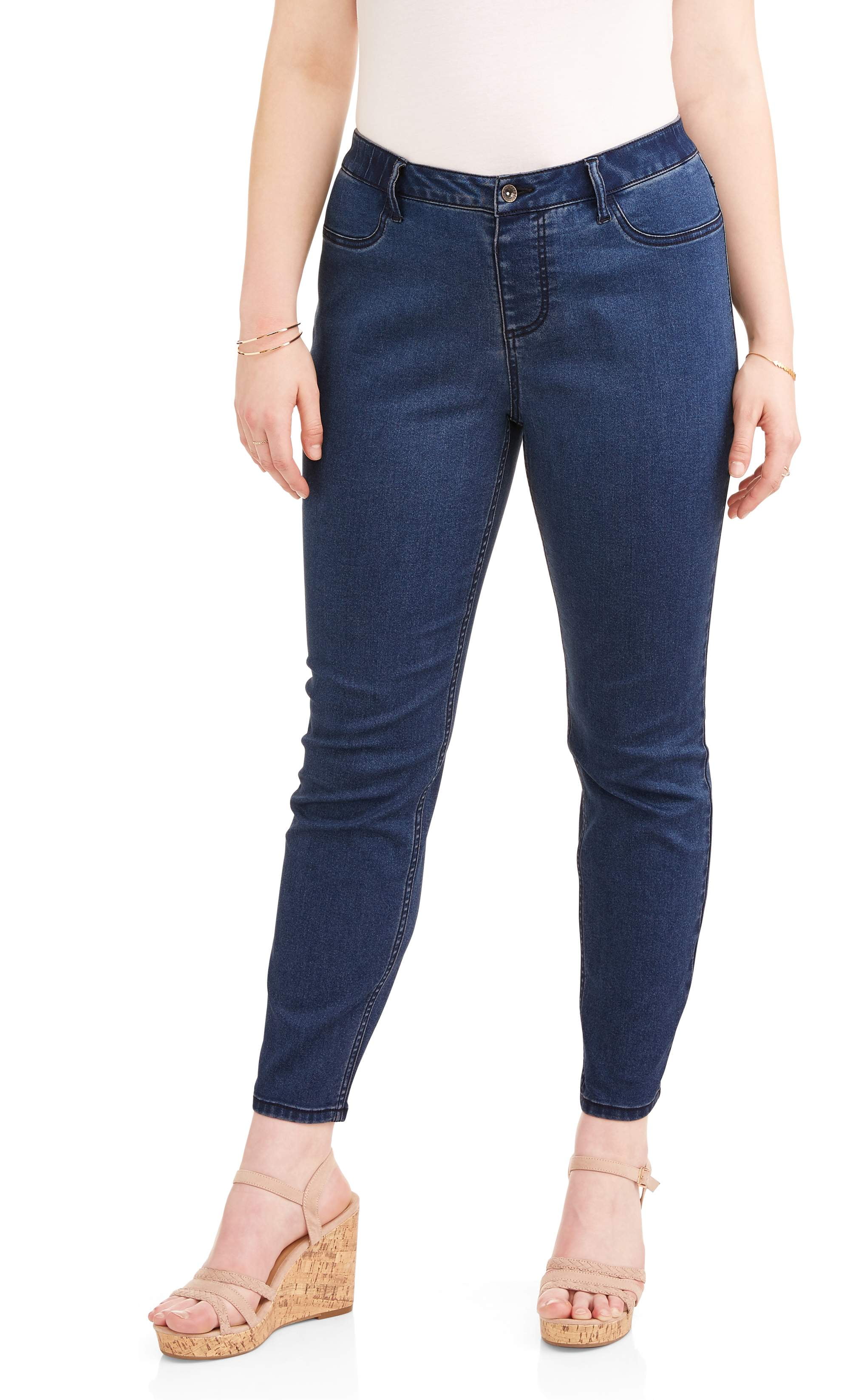 walmart plus size denim jeggings