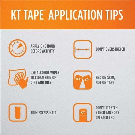 KT Tape Kinesiology Therapeutic Tape Cotton 150 Precut Strips (2 in x 10 in) - Beige