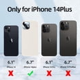 thumbnail image 5 of [5 in 1 for iPhone 14 Plus Case 6.7 inch, with 2 Pack Screen Protector + 2 Pack Camera Lens Protector, Liquid Silicone Slim Shockproof Protective Phone Case (Stone)…, 5 of 12
