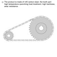 thumbnail image 5 of Uxcell 18 Teeth Sprocket 1/4" Pitch, 8mm Bore Carbon Steel with Set Screws, 5 of 6