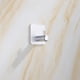 thumbnail image 5 of Robe montada en la pared gancho de roble de traceless Hogar del baño Holder Holder Hat Bagbag Chaqueta de ropa Accesorios de rack de plata 4 piezas Methold HA010228-02B, 5 of 6